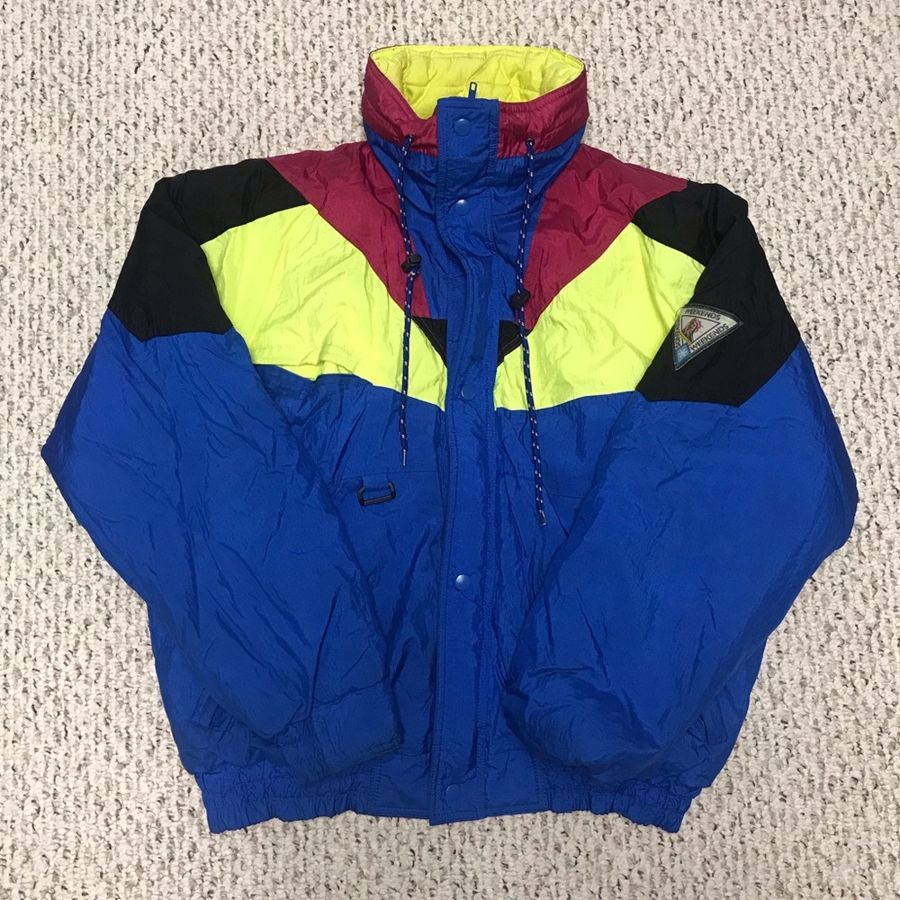 Vintage 80s Neon Ski Jacket